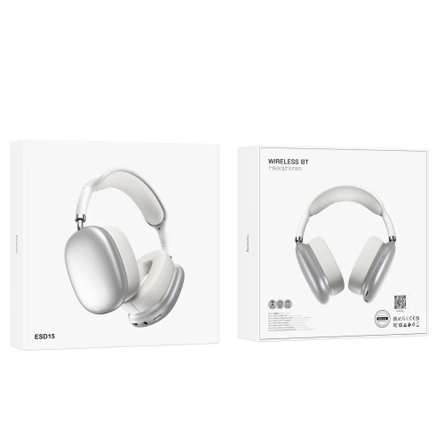 ΑΚΟΥΣΤΙΚΑ BLUETOOTH HOCO ESD15 ΜΕ ΜΙΚΡΟΦΩΝΟ SILVER ΜΕ MICRO SD